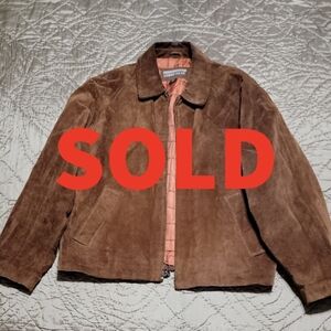 STRUCTURE Men's Brown Suede Jacket